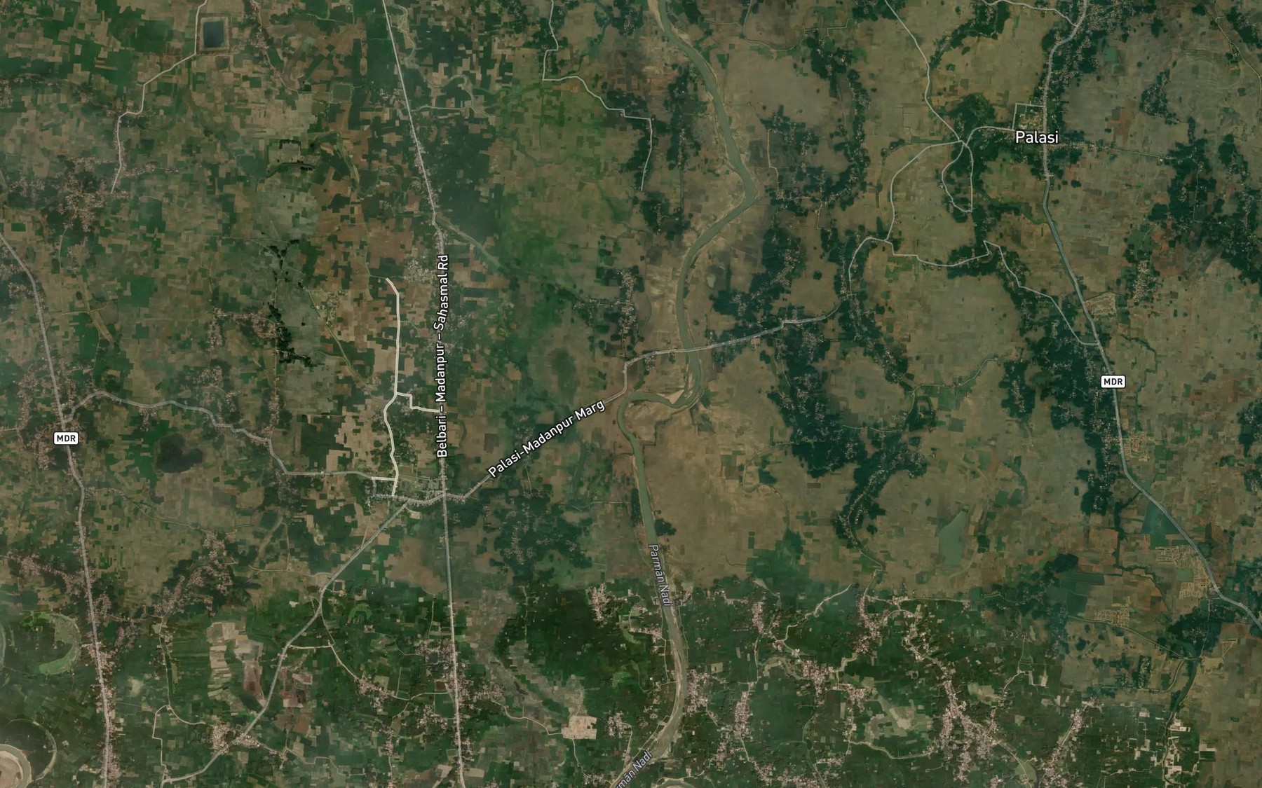Satellite map of the Biri Nadi
