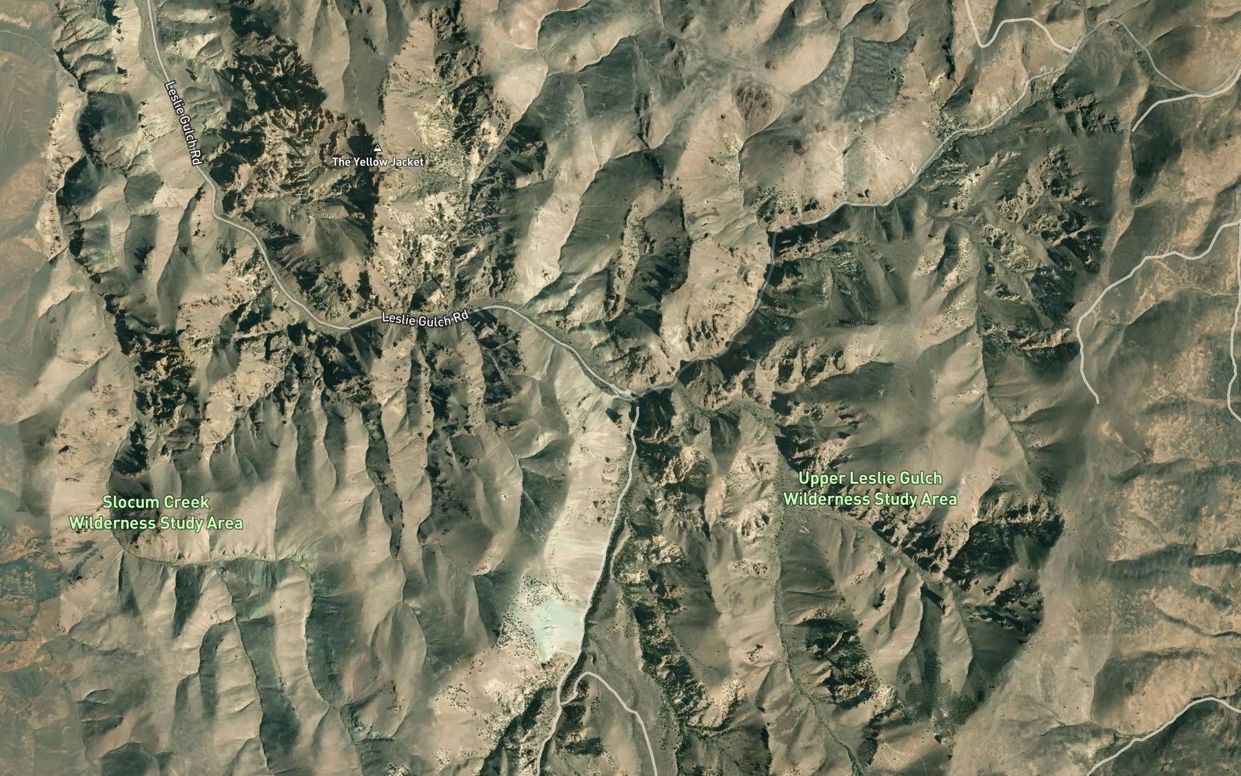 Satellite map of the Mud Spring