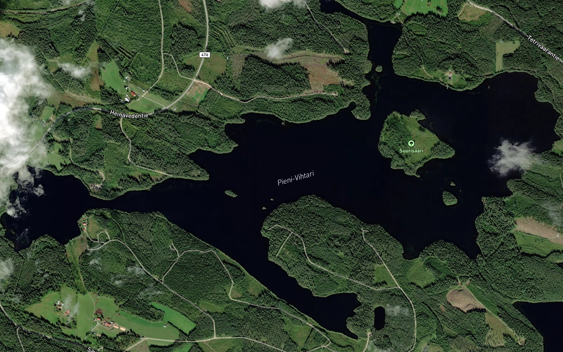 Satellite map of the Pieni-Vihtari
