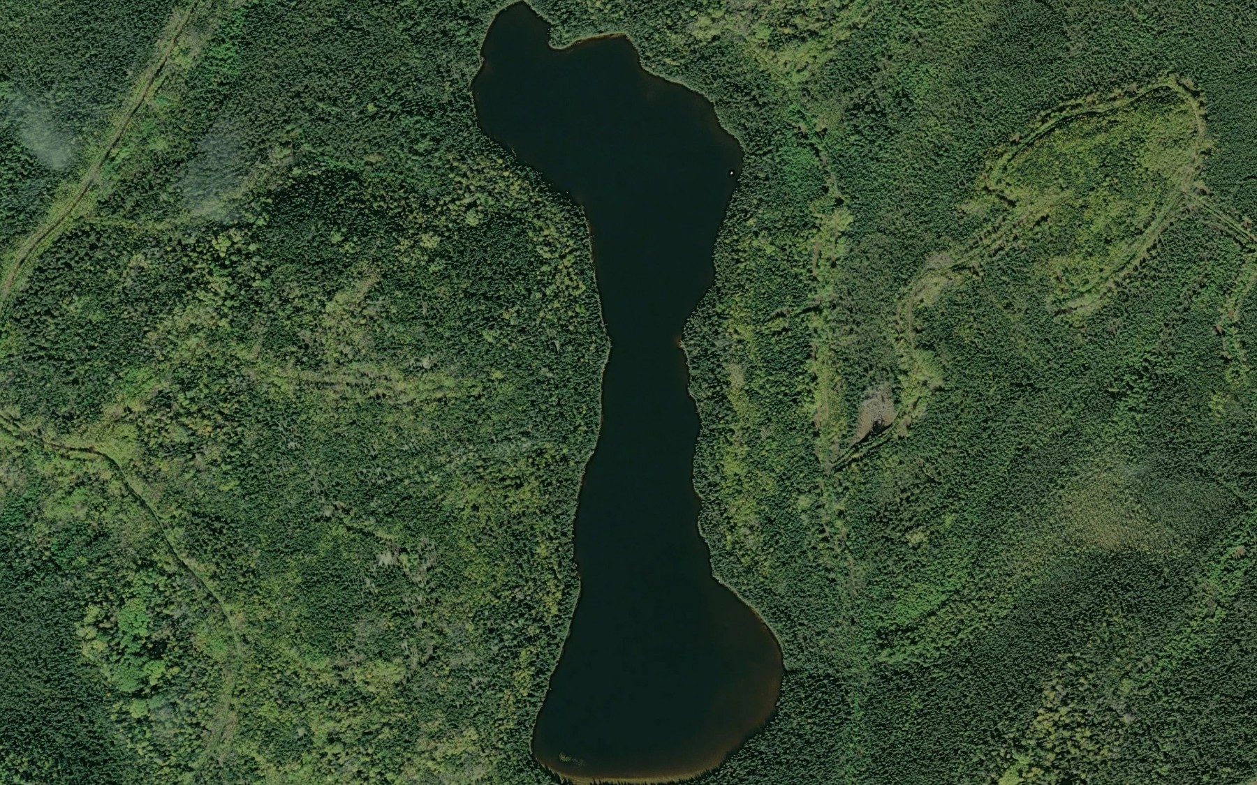 Satellite map of the Upper Shekak Lake