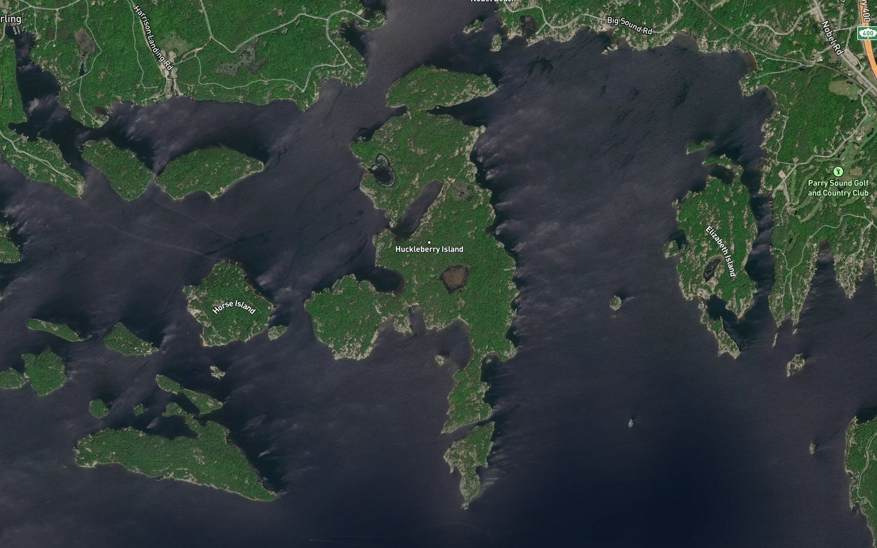 Satellite map of the Boulder Bay