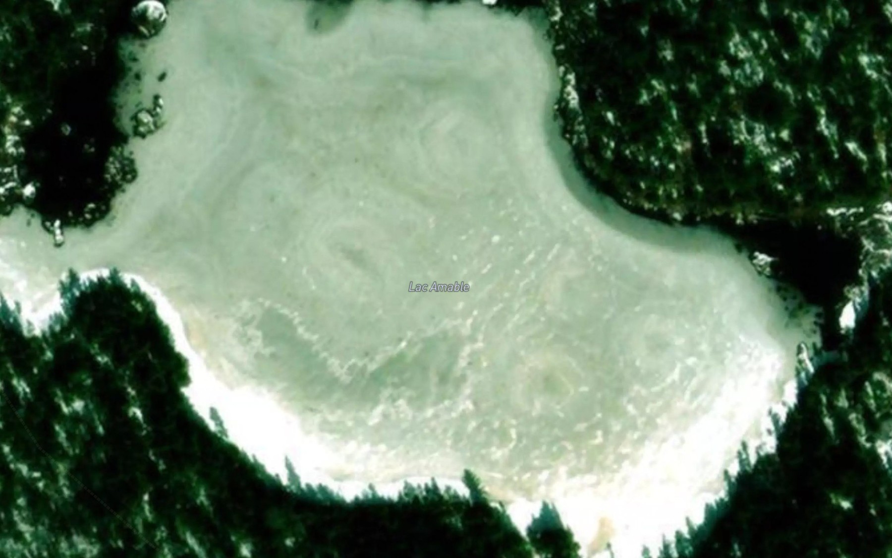 Satellite map of the Lac Amable