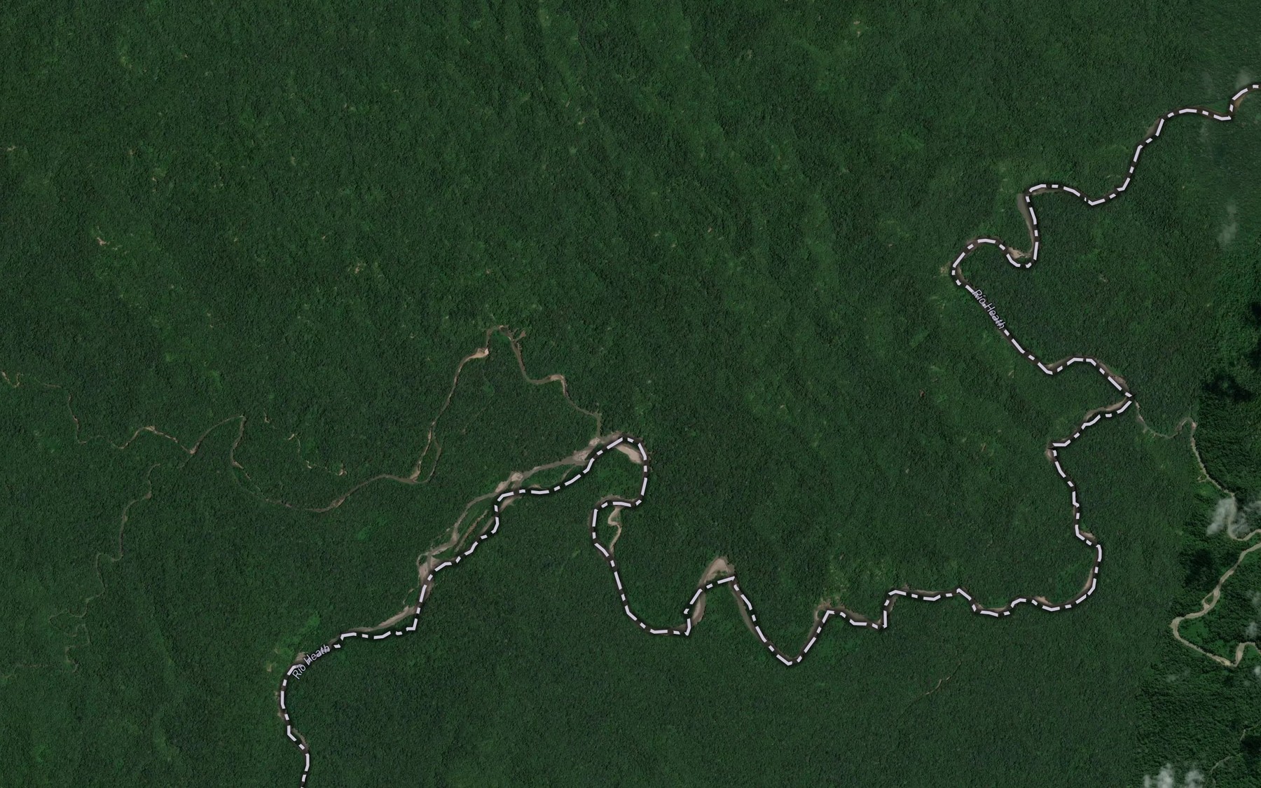 Satellite map of the Rio Sunsumayo