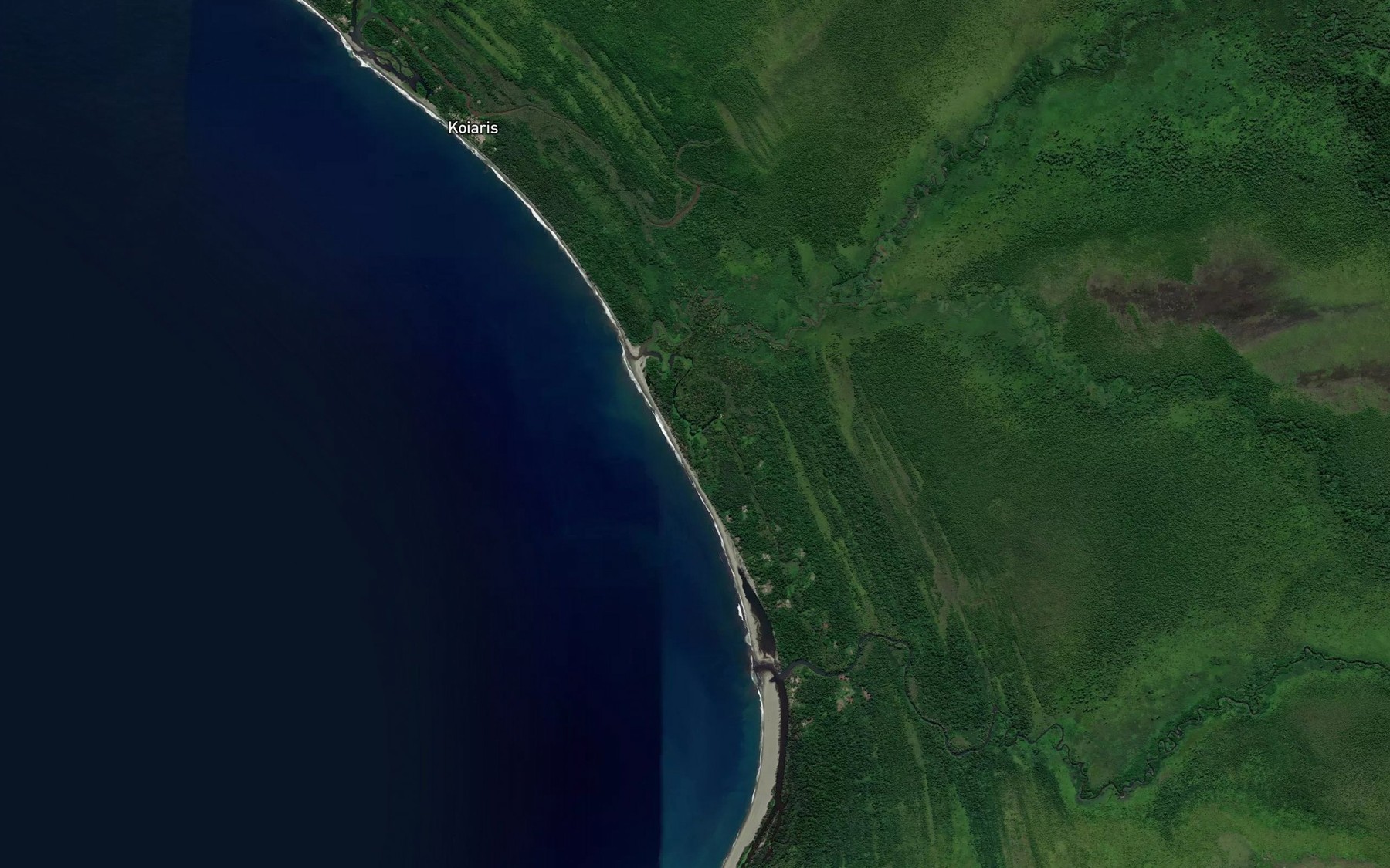 Satellite map of the Mariropa River
