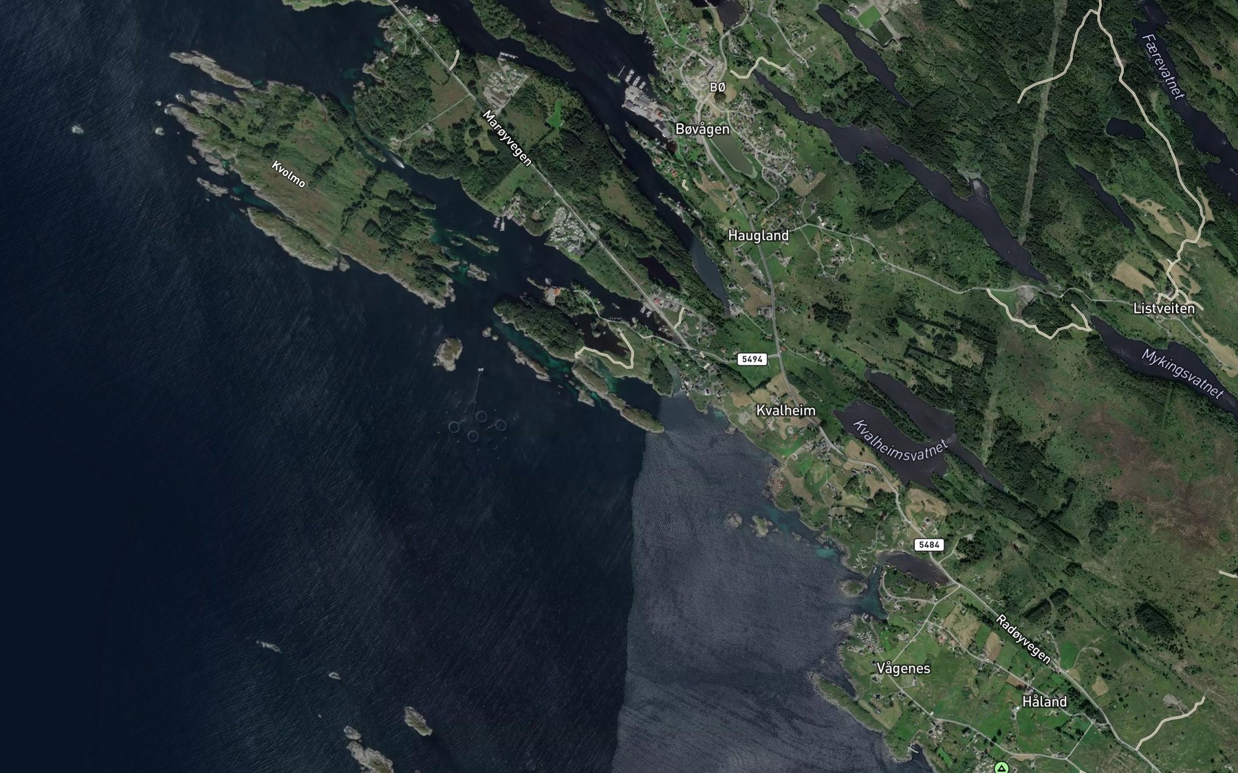 Satellite map of the Sore Byngevagen
