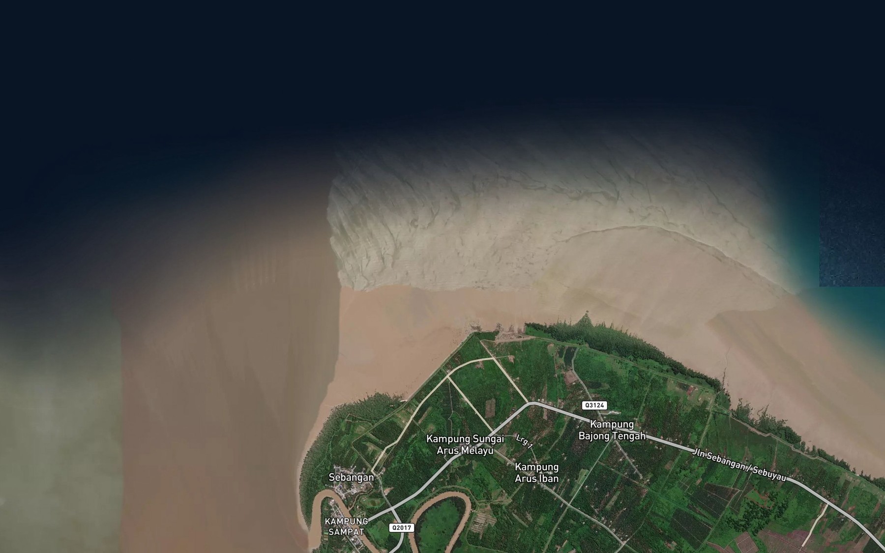 Satellite map of the Telok Labuk