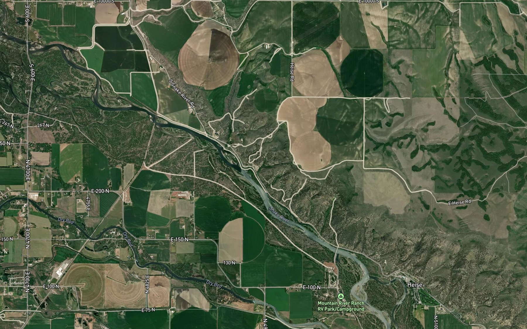 Satellite map of the Elkhorn Warm Spring