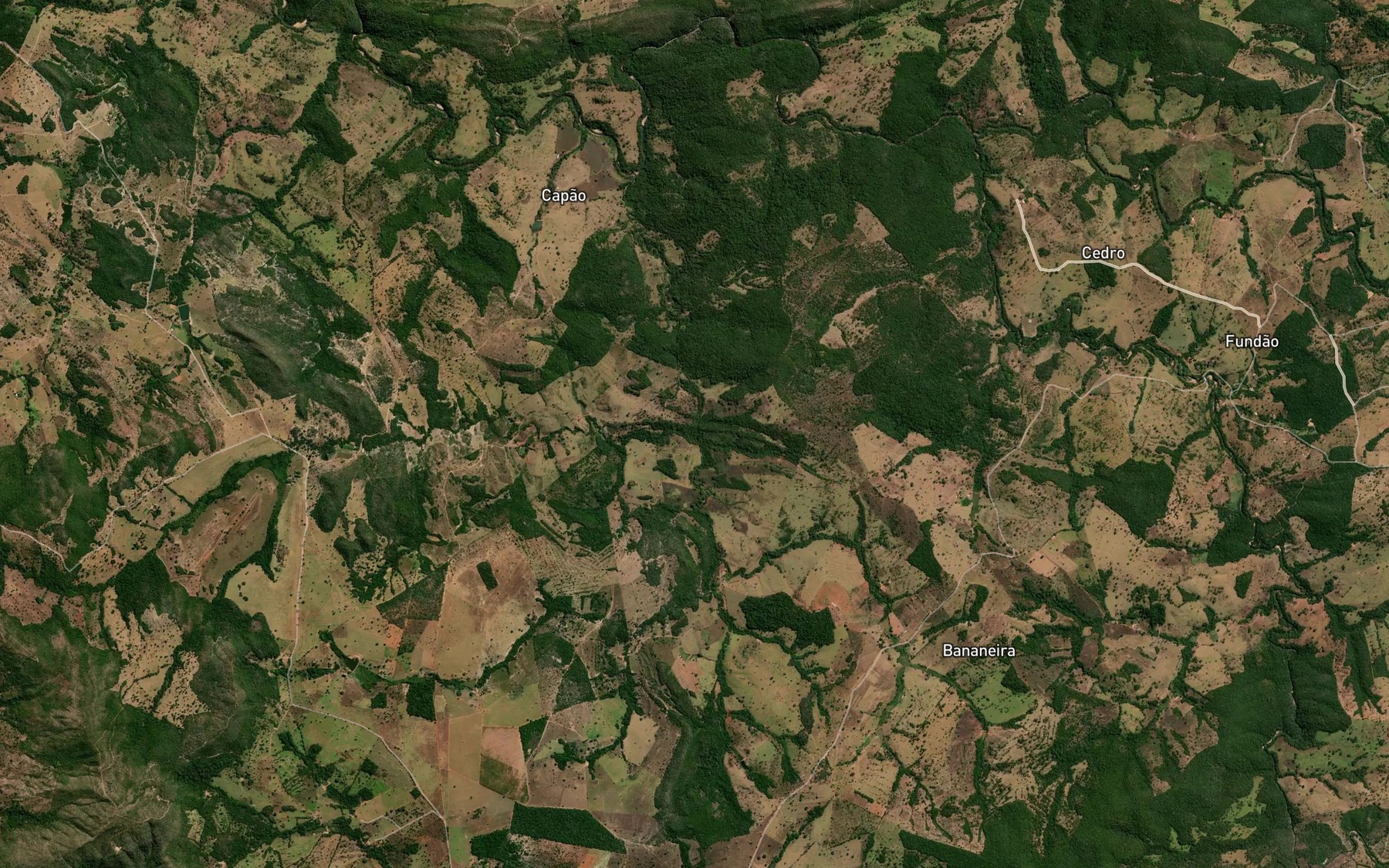 Satellite map of the Corrego do Taborna