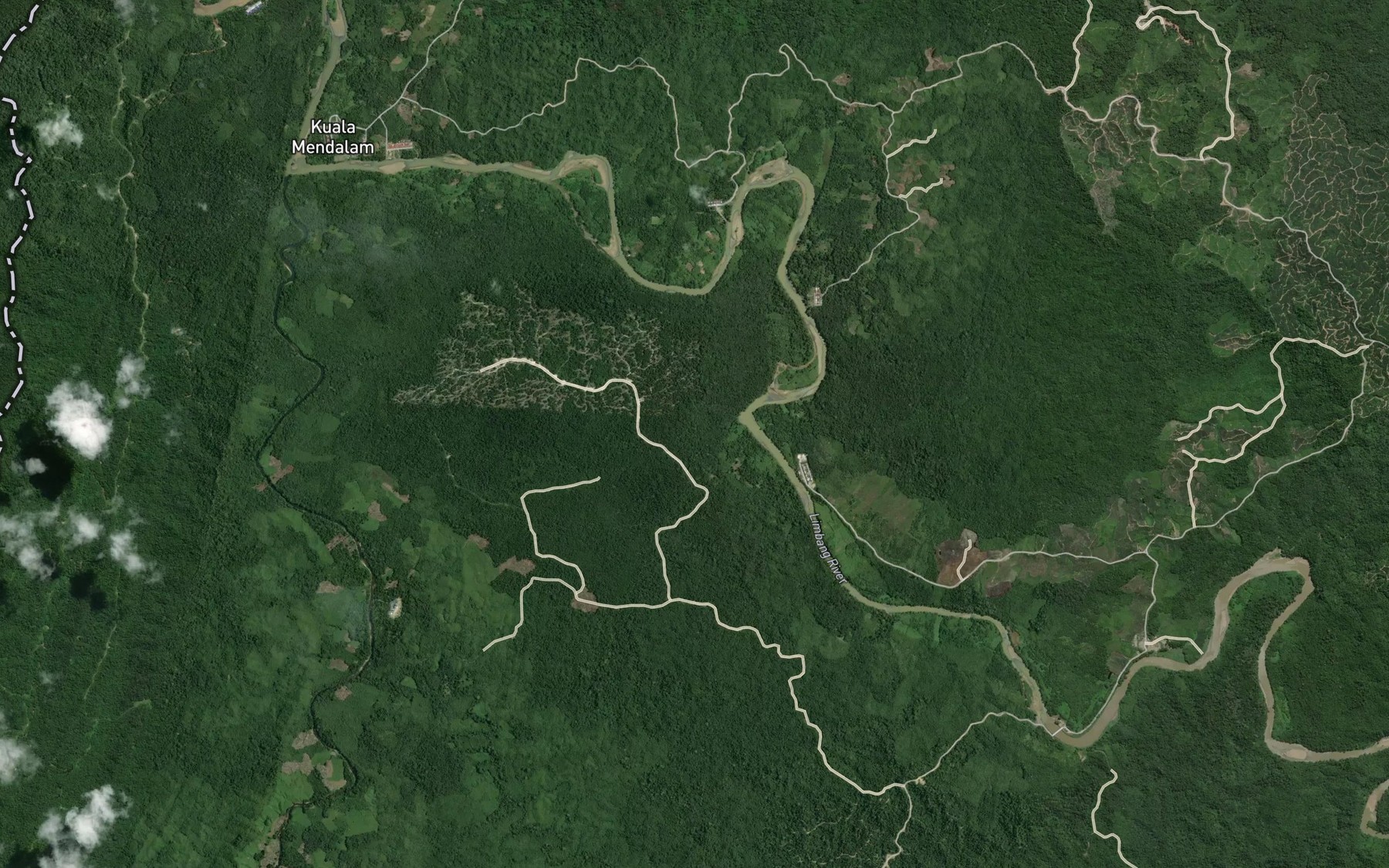 Satellite map of the Sungai Marangang