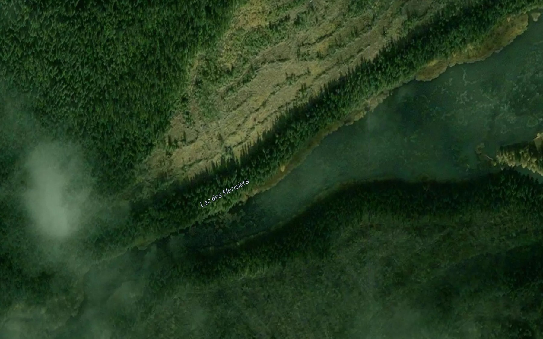 Satellite map of the Lac des Merisiers