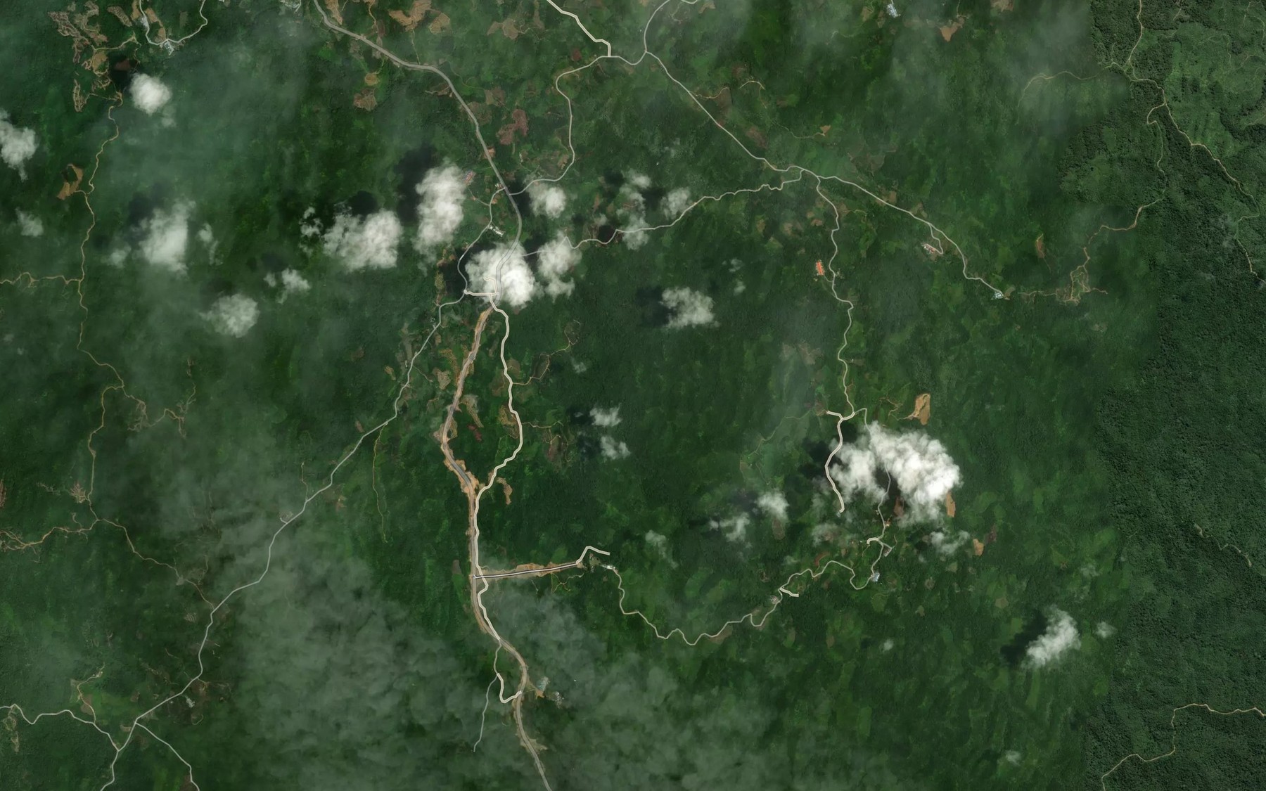 Satellite map of the Sungai Genega