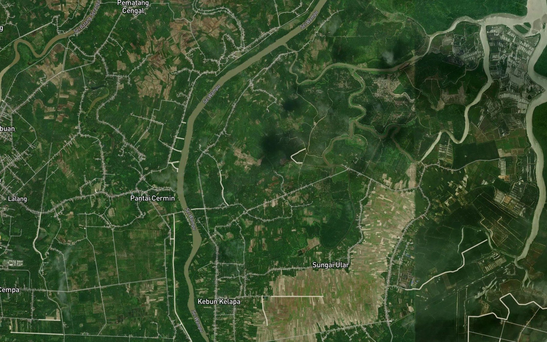 Satellite map of the Sungai Radenyusuf
