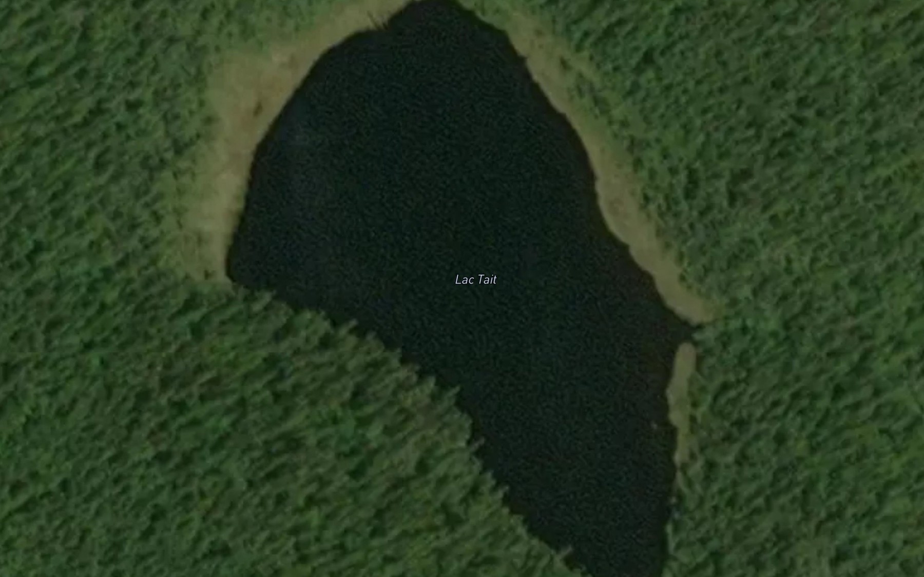 Satellite map of the Lac Tait