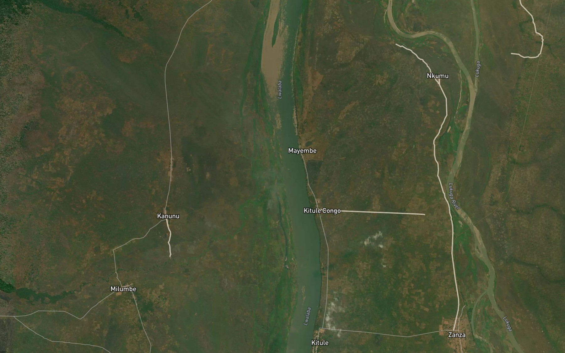 Satellite map of the Kafuya