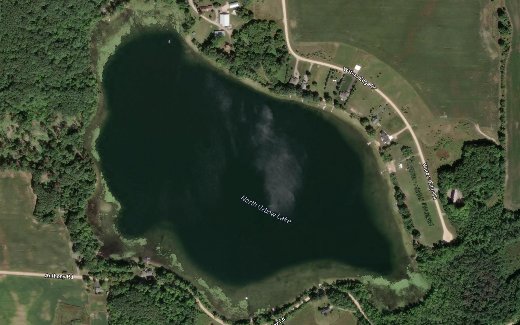 Satellite map of the North Oxbow Lake