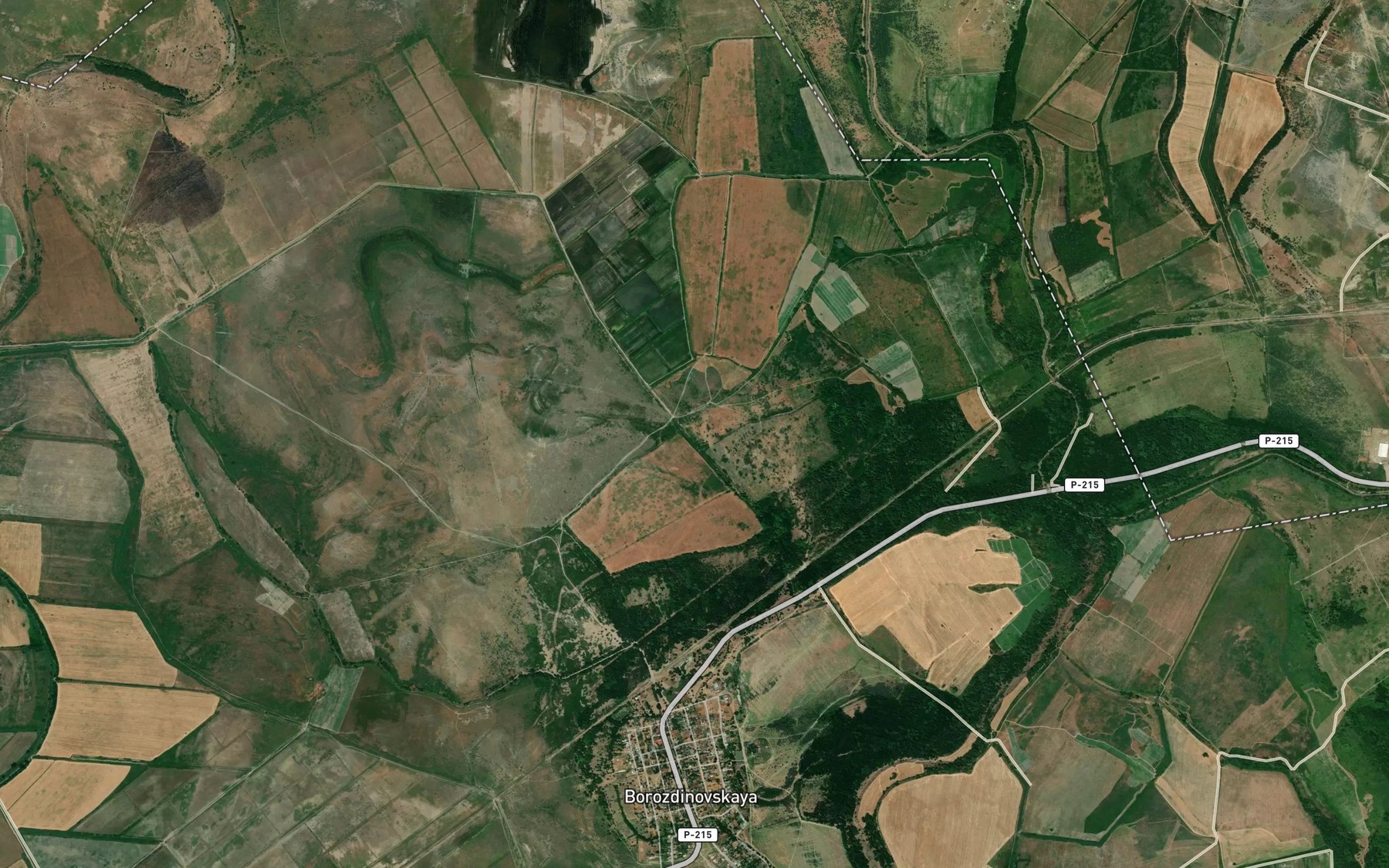 Satellite map of the Borozdinskiy Kanal
