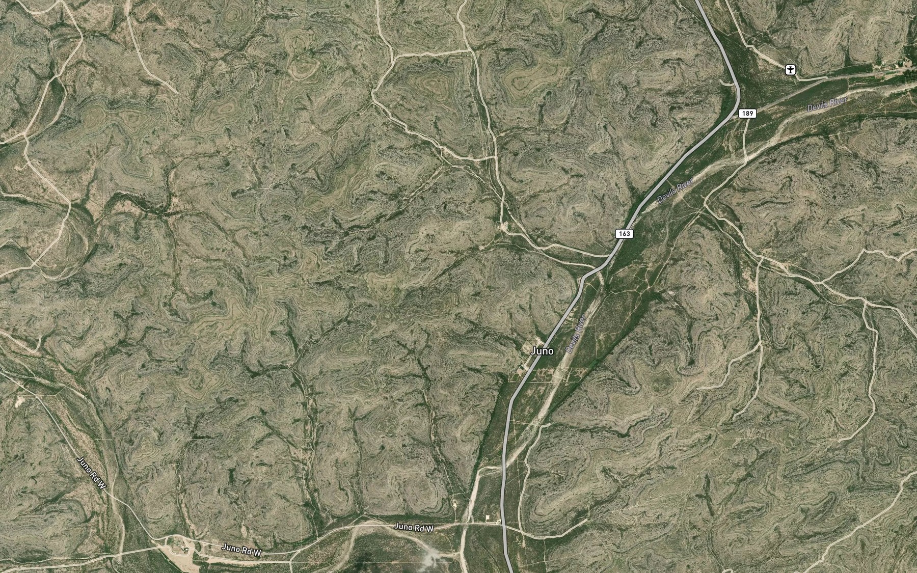 Satellite map of the Juno Springs