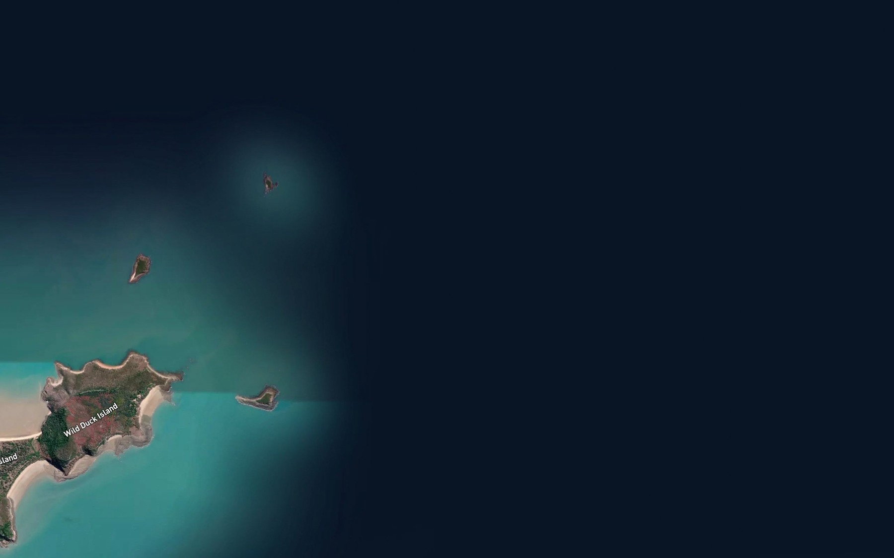 Satellite map of the Park Shoal