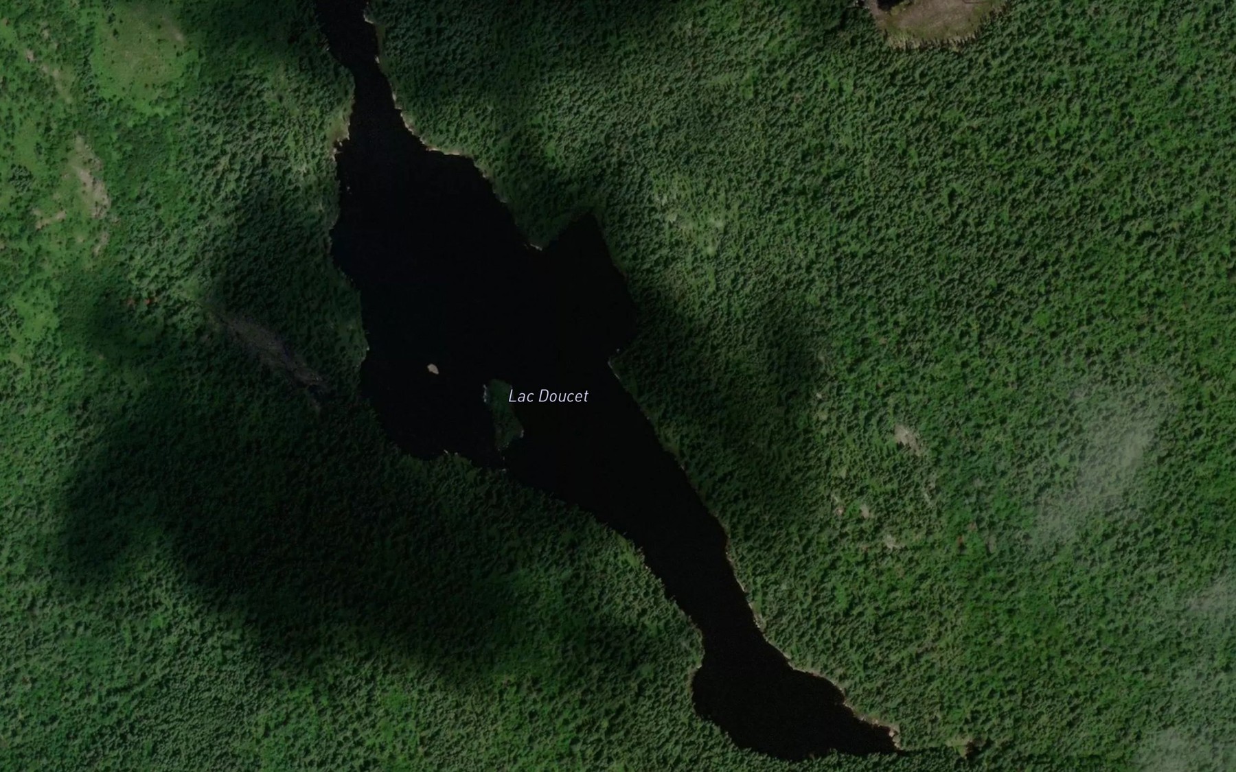 Satellite map of the Lac Doucet