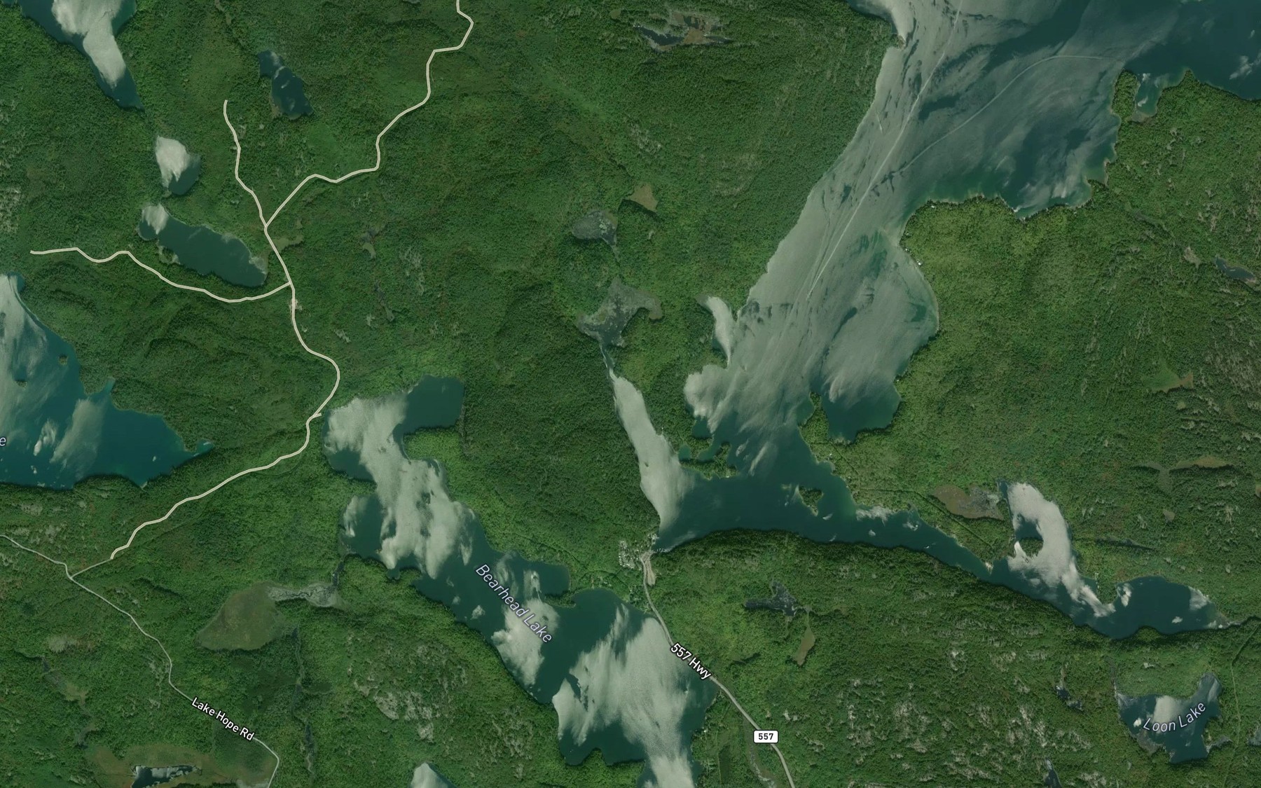 Satellite map of the Vezeau's Bay