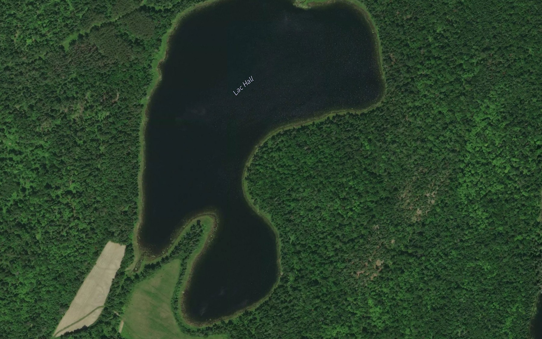 Satellite map of the Lac Hall
