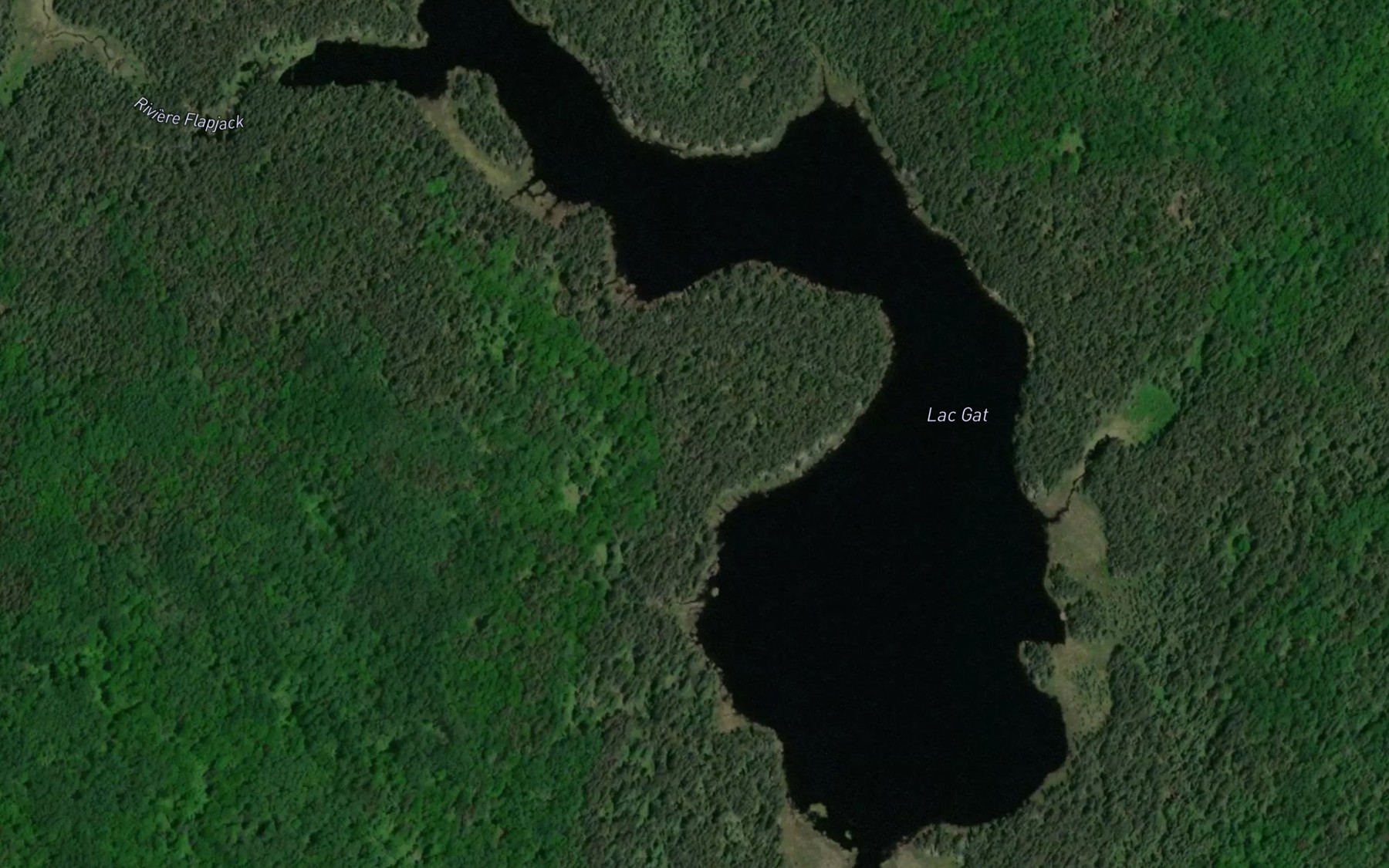 Satellite map of the Lac Gat