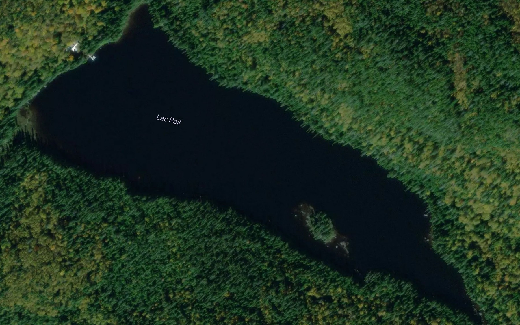 Satellite map of the Lac Rail