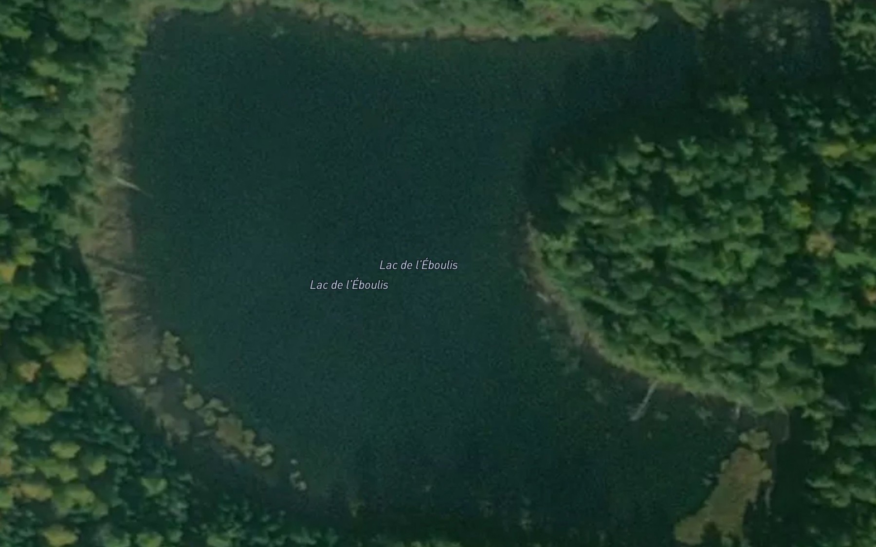 Satellite map of the Lac de l'Eboulis