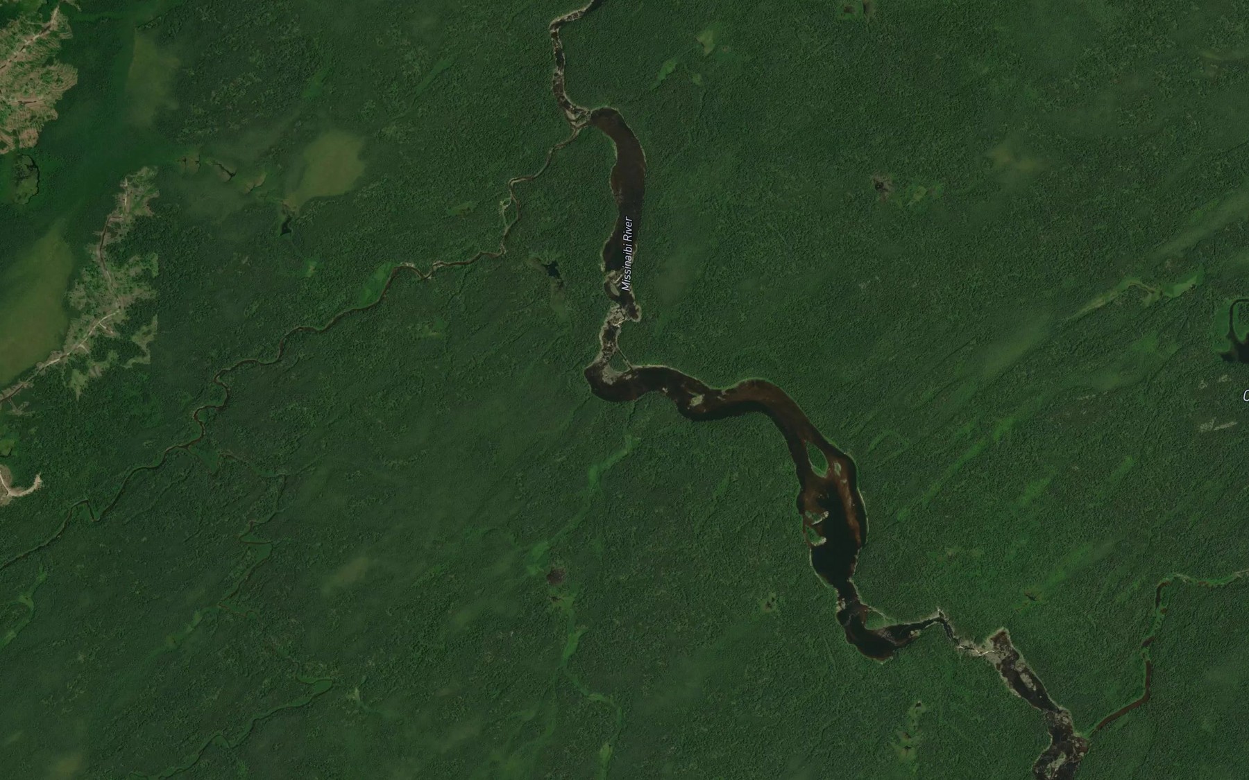Satellite map of the Renesig Creek