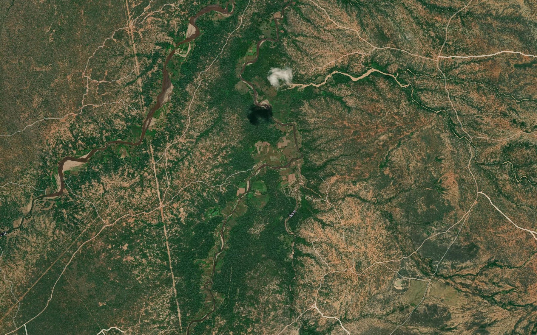 Satellite map of the Samakitok