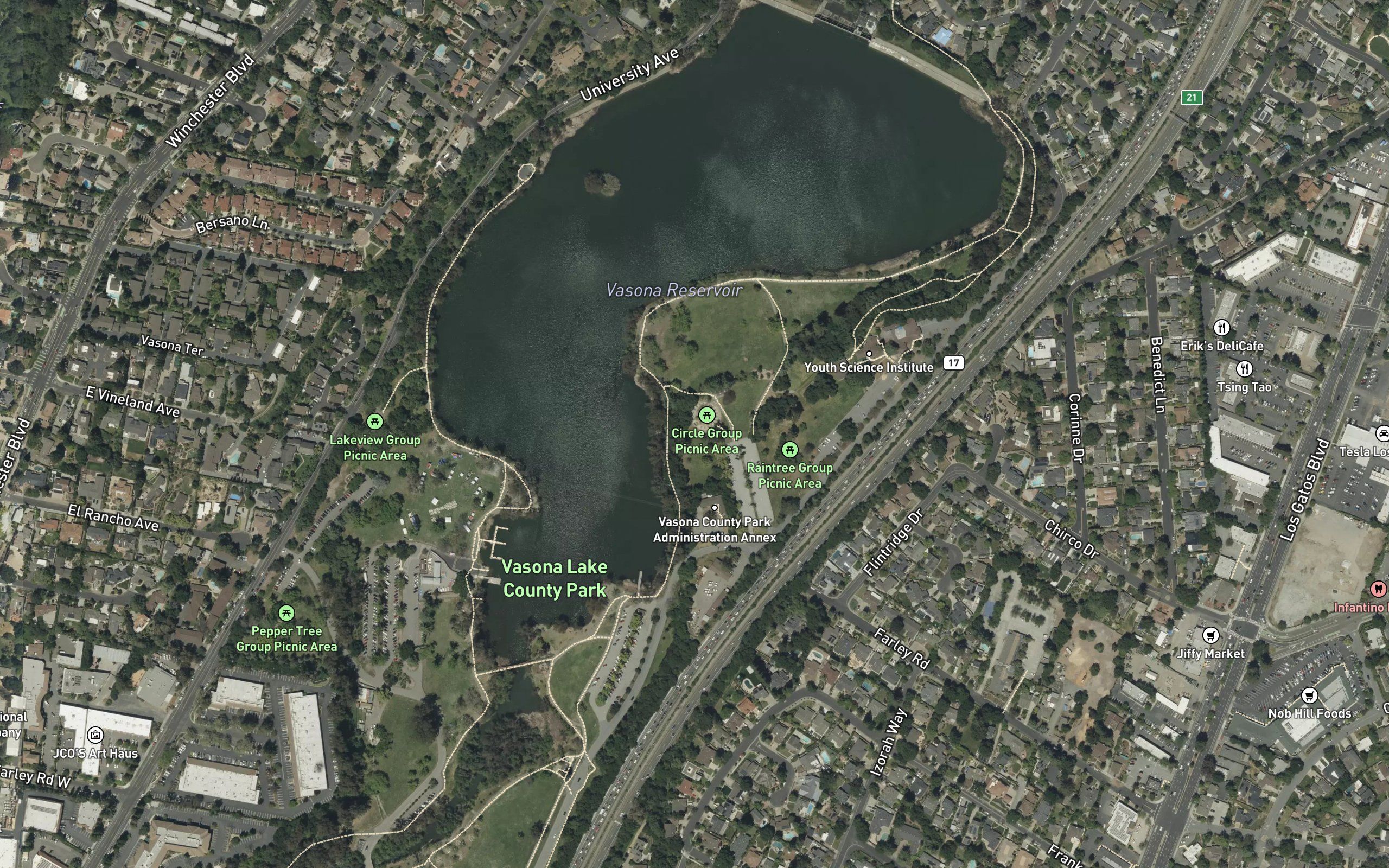Vasona Reservoir