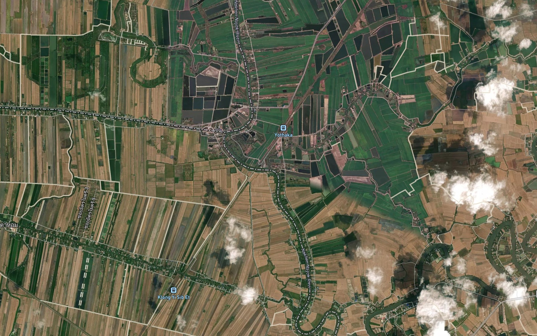 Satellite map of the Khlong Khe