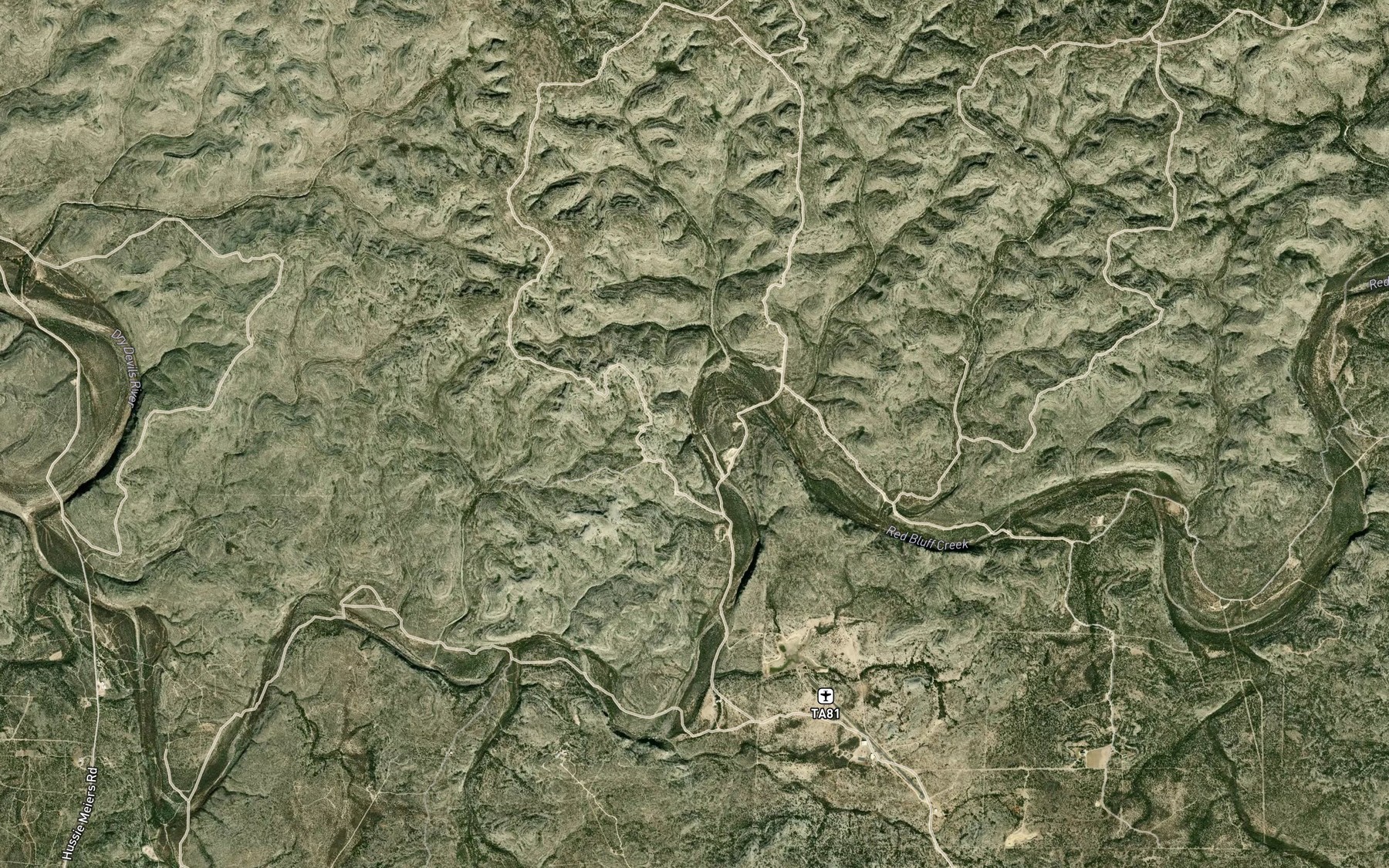 Satellite map of the Glenn Spring