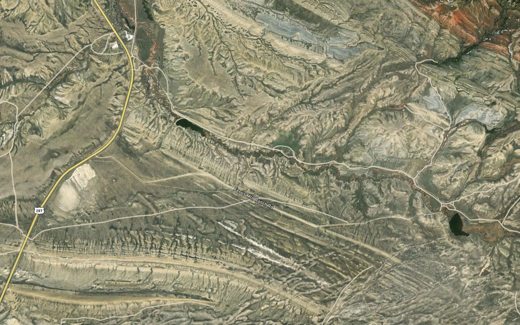 Satellite map of the Hannah Mahoney Number 1 Reservoir