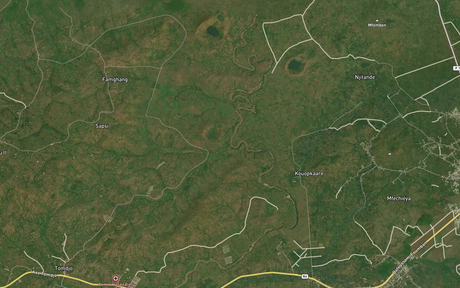 Satellite map of the Ndoube