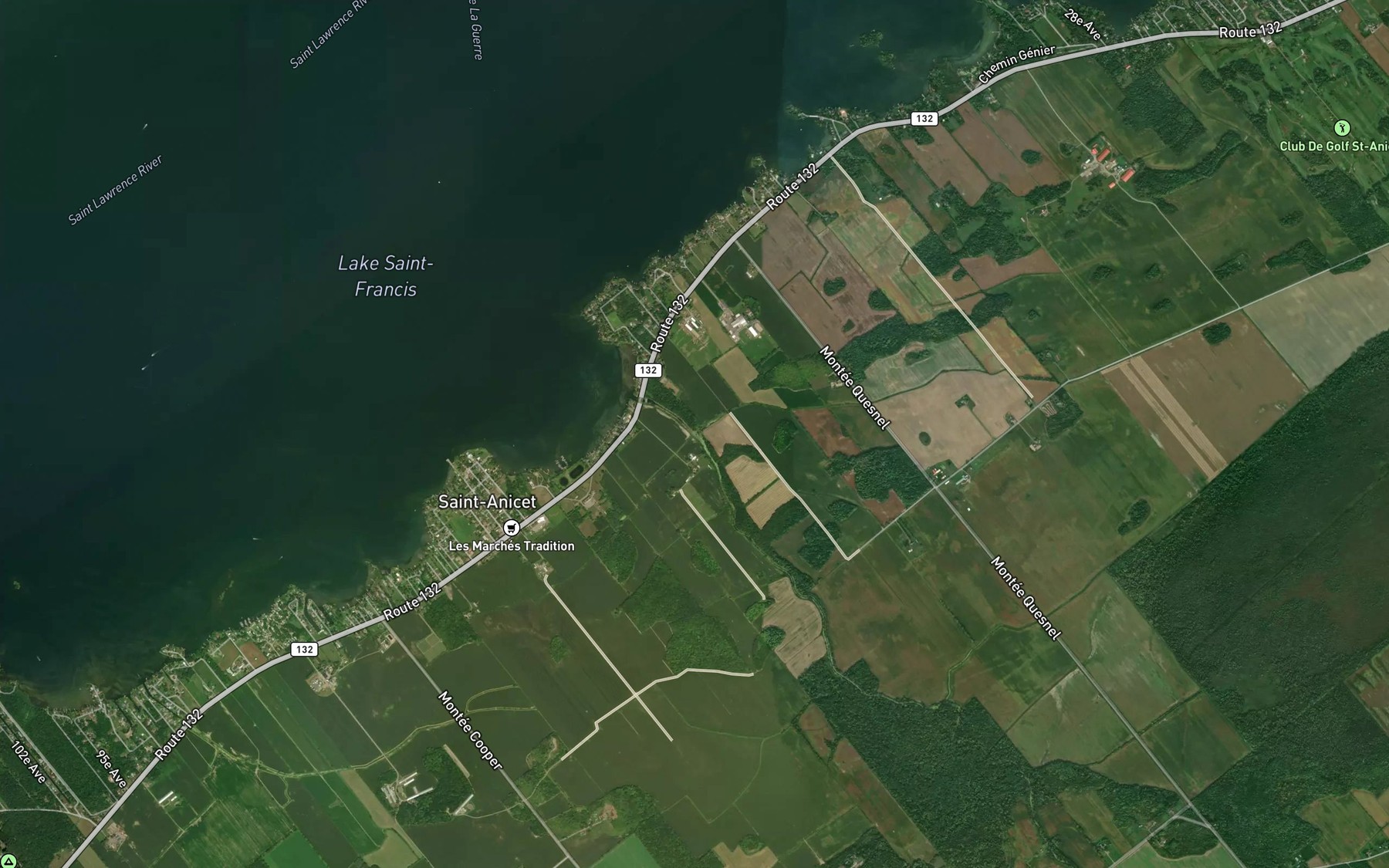 Satellite map of the Cours d'eau Andre-Wart