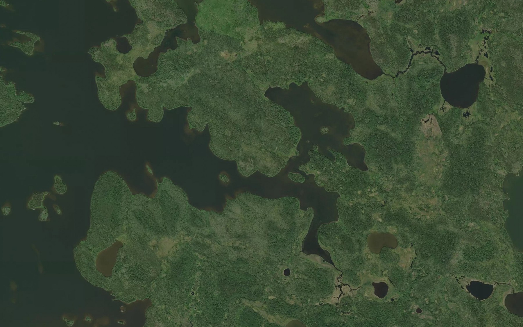 Satellite map of the Wynne Bay