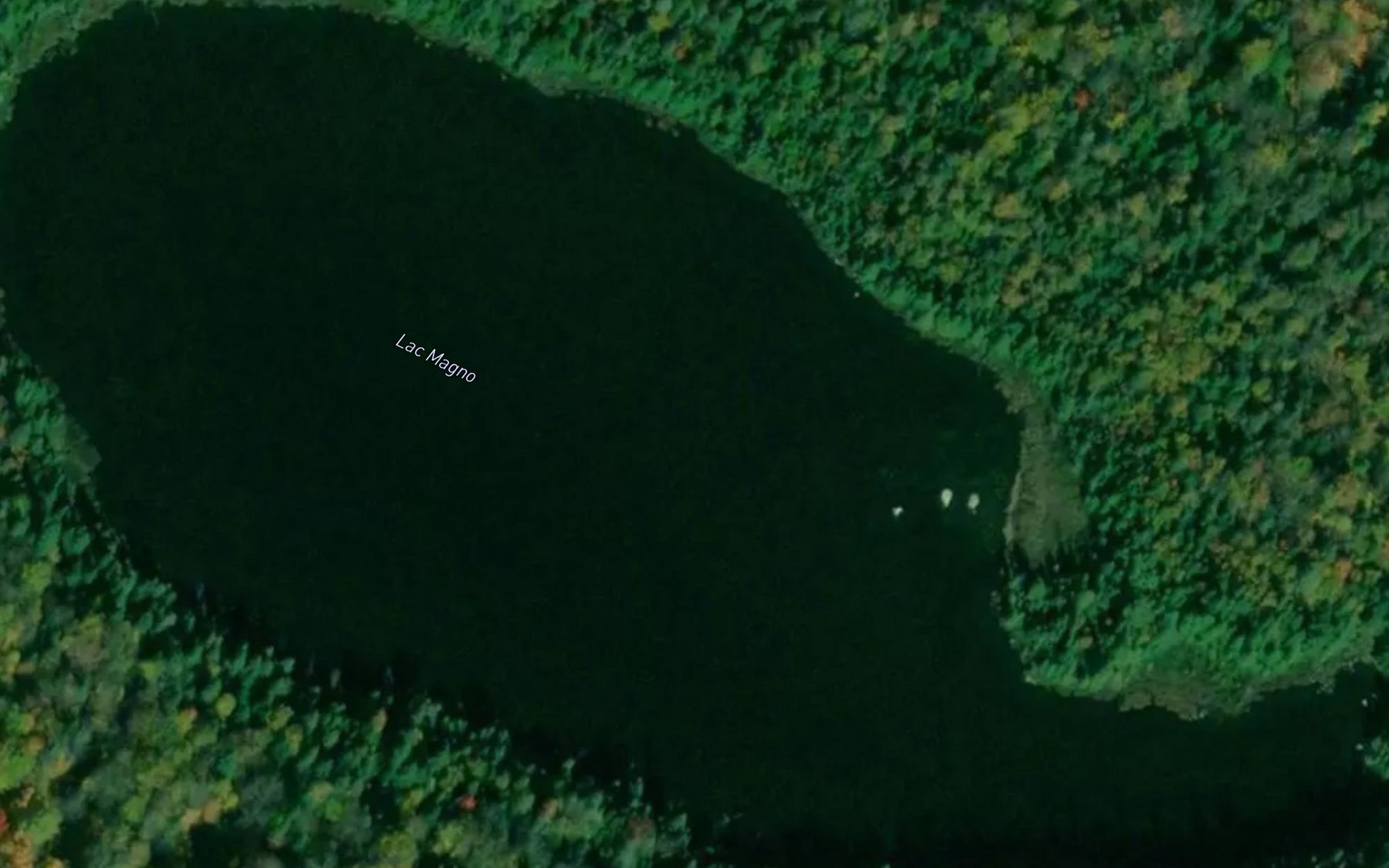 Satellite map of the Lac Magno