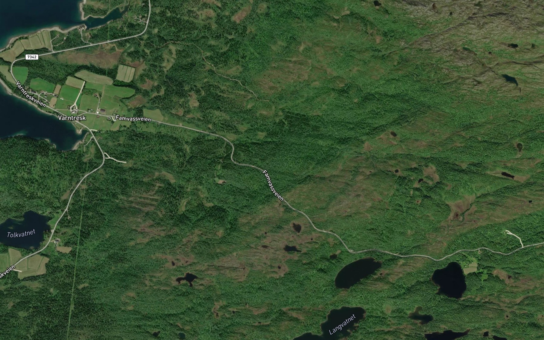 Satellite map of the Gardsbekken
