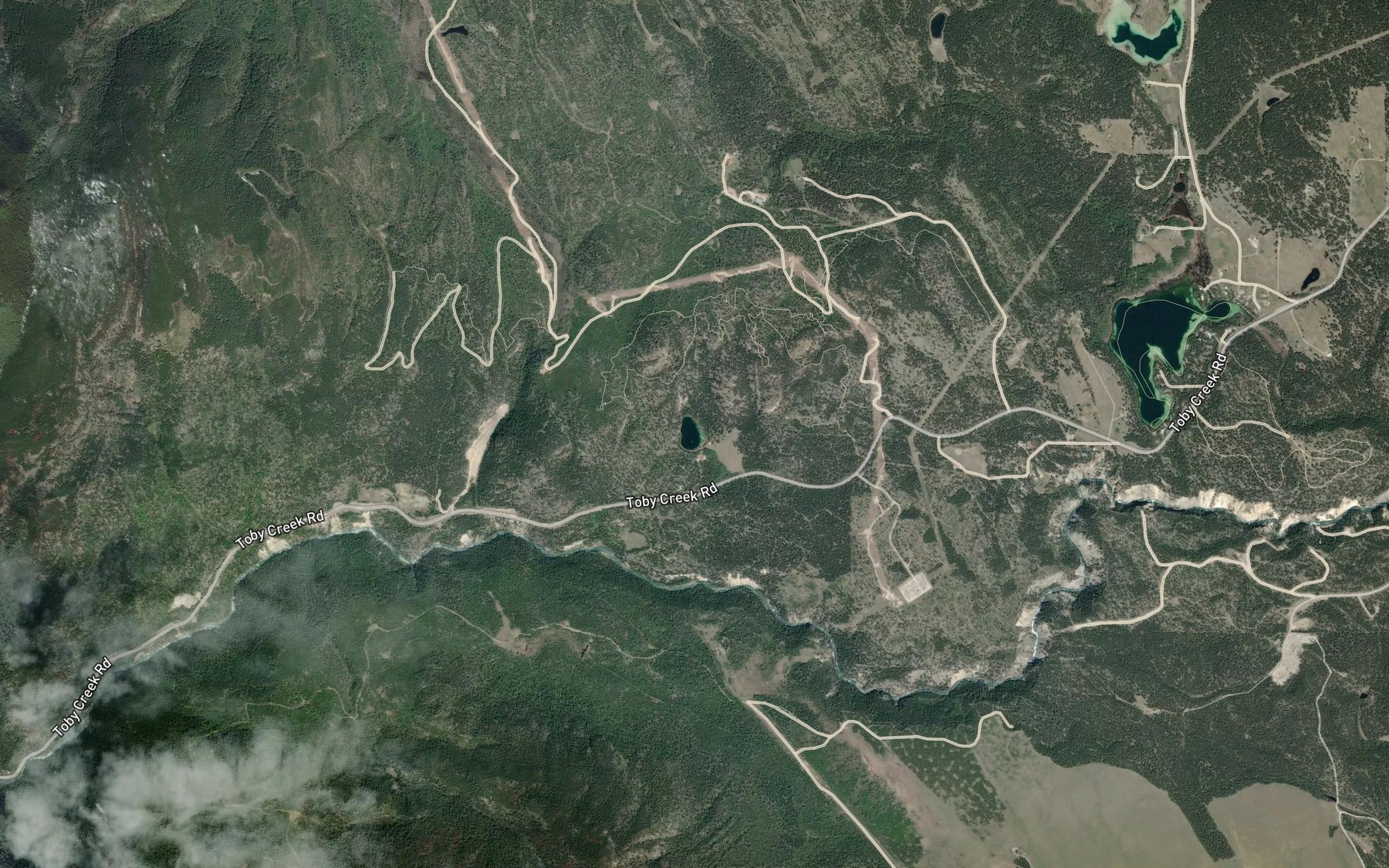 Satellite map of the Barbour Lake