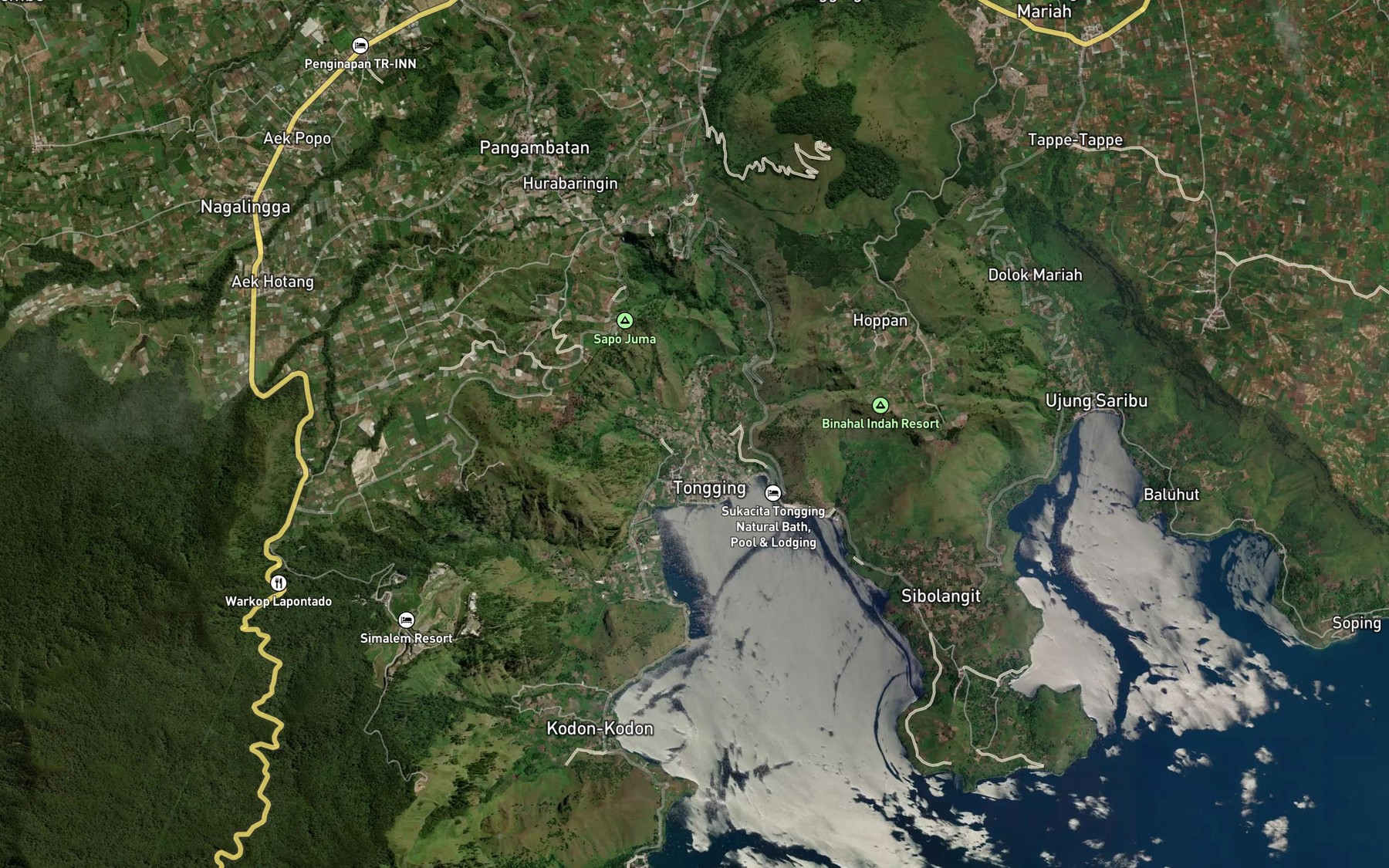 Satellite map of the Aek Pajanabolon