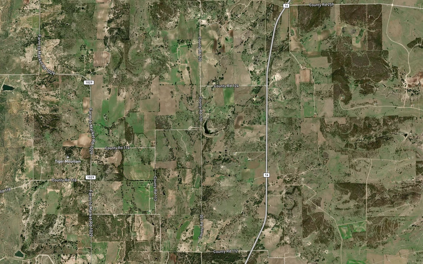 Satellite map of the Soil Conservation Service Site 5a Reservoir