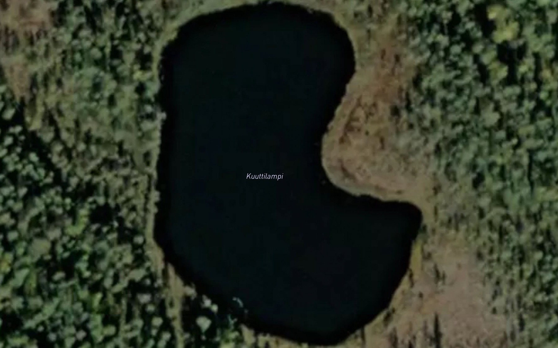 Satellite map of the Kuuttilampi