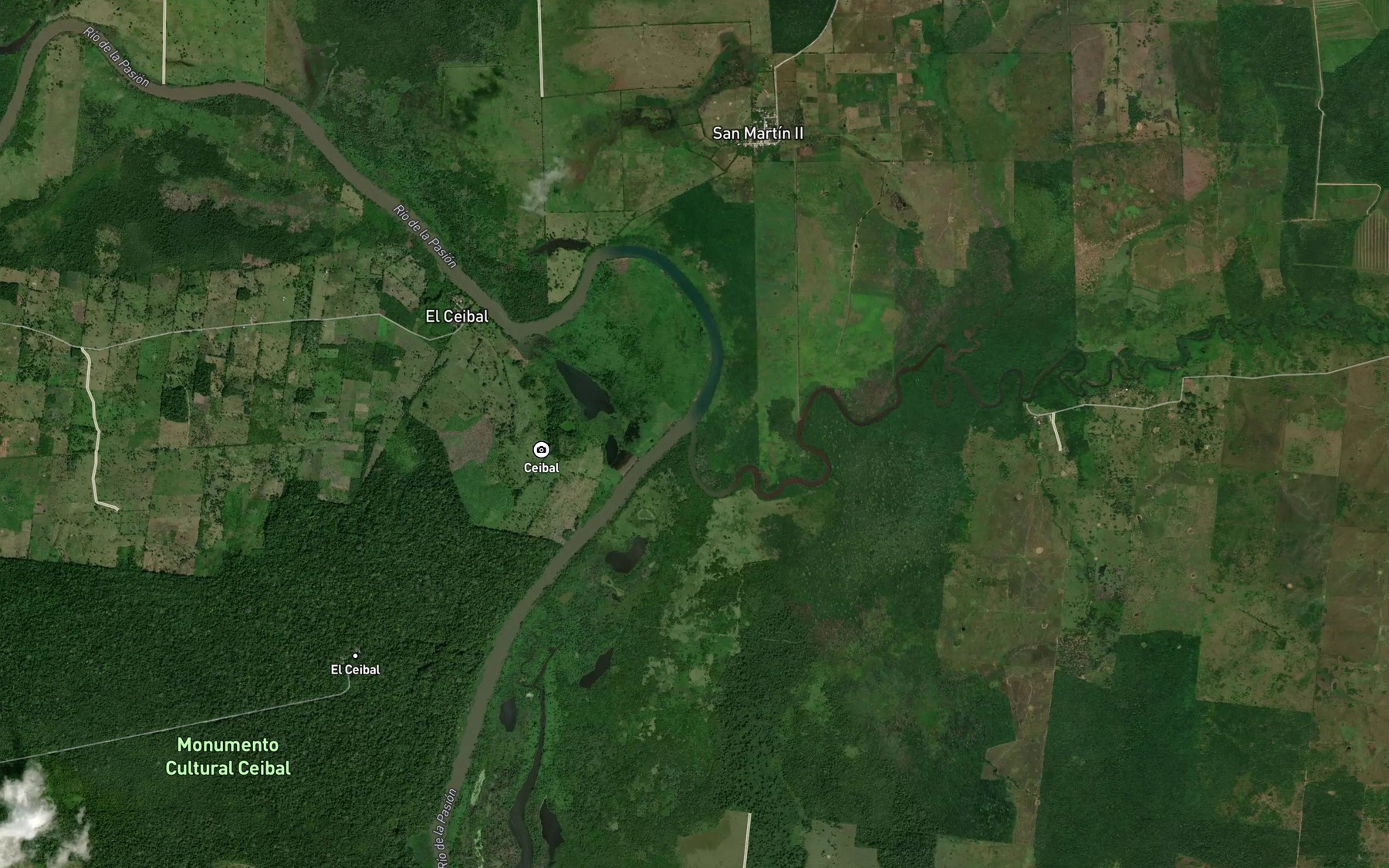 Satellite map of the Rio San Martin