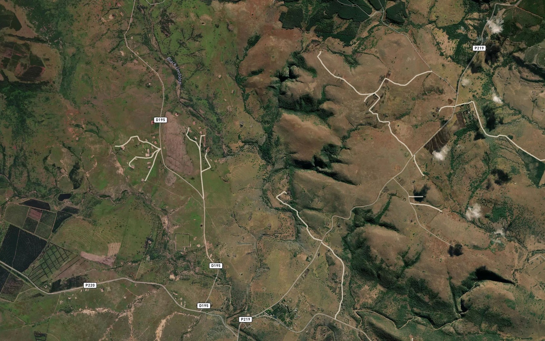Satellite map of the KwaMgodimamba