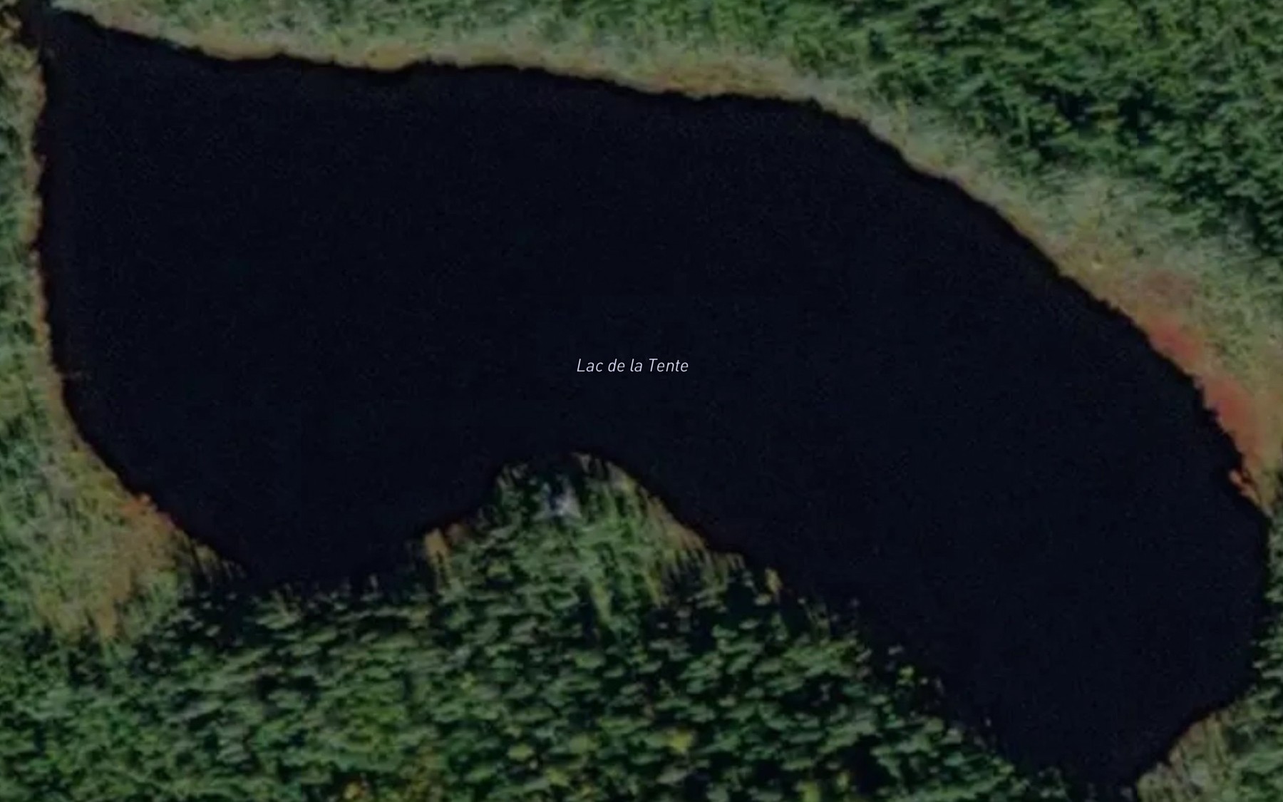 Satellite map of the Lac de la Tente