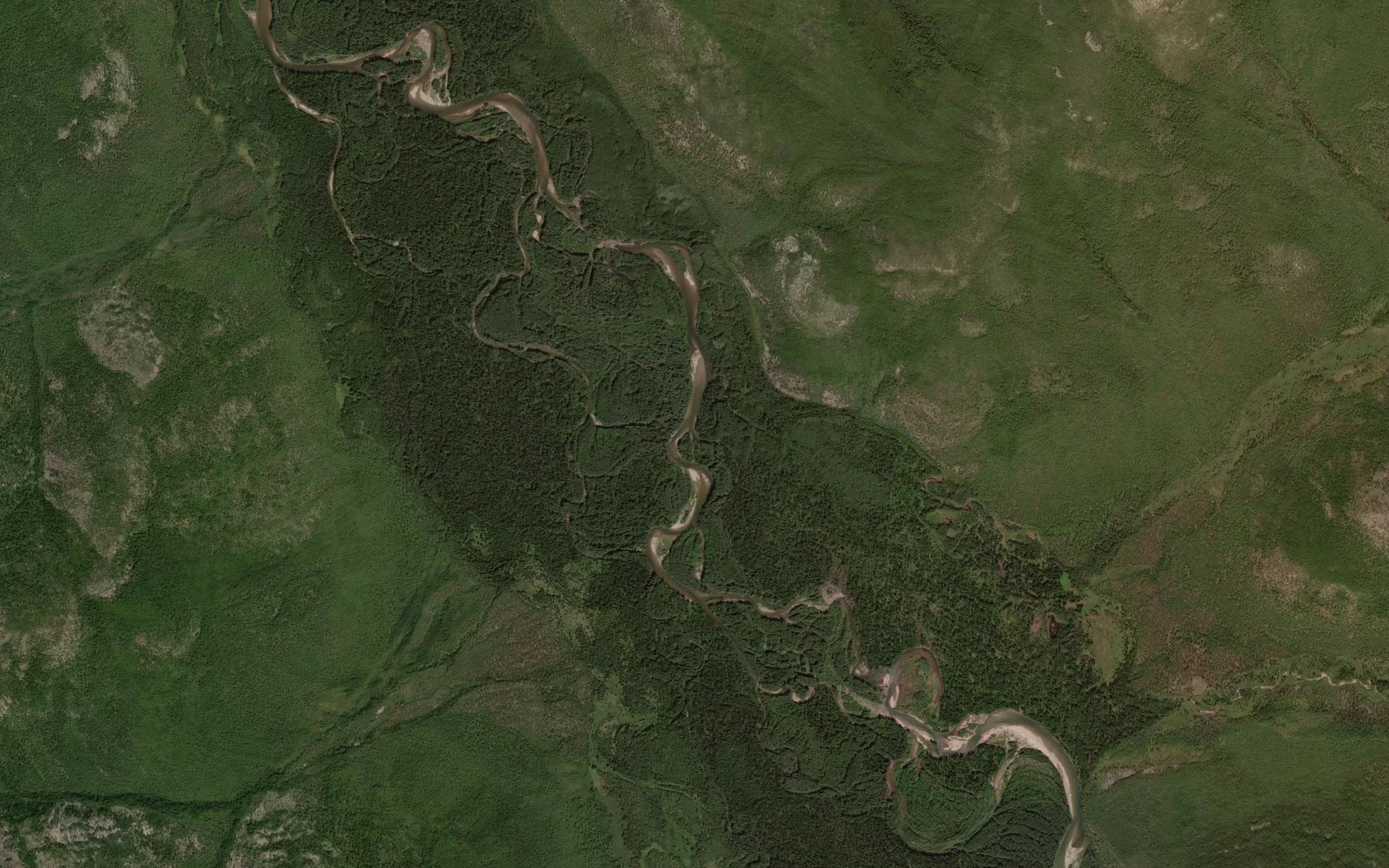 Satellite map of the Siptog