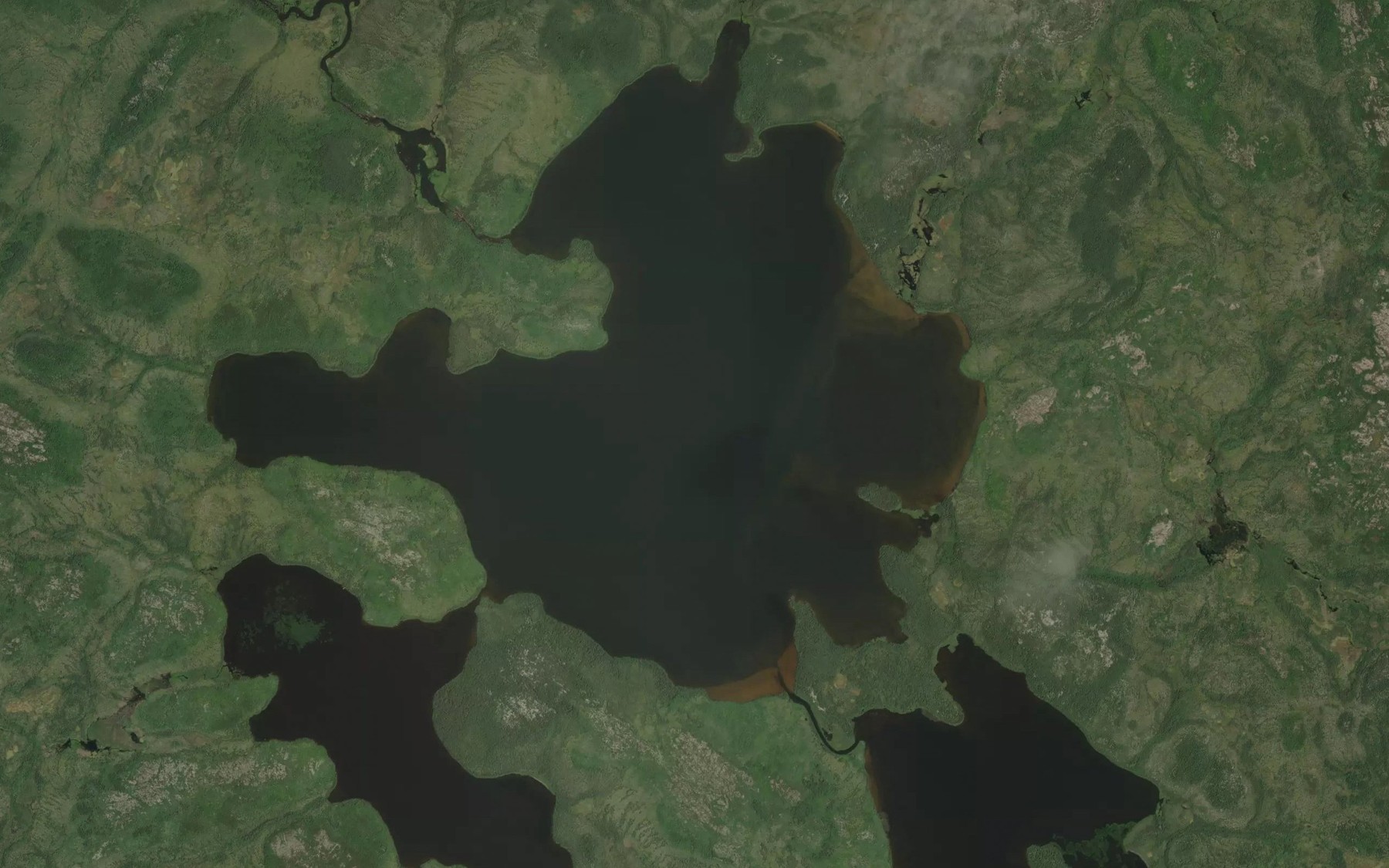 Satellite map of the Naykownapiskaw Lake
