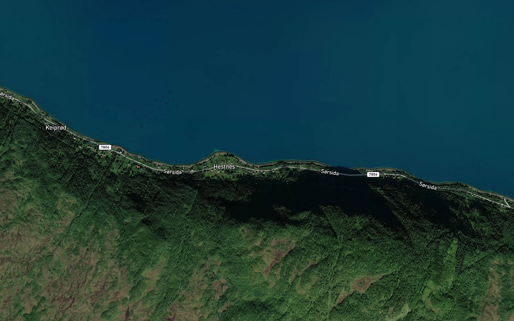 Satellite map of the Vika