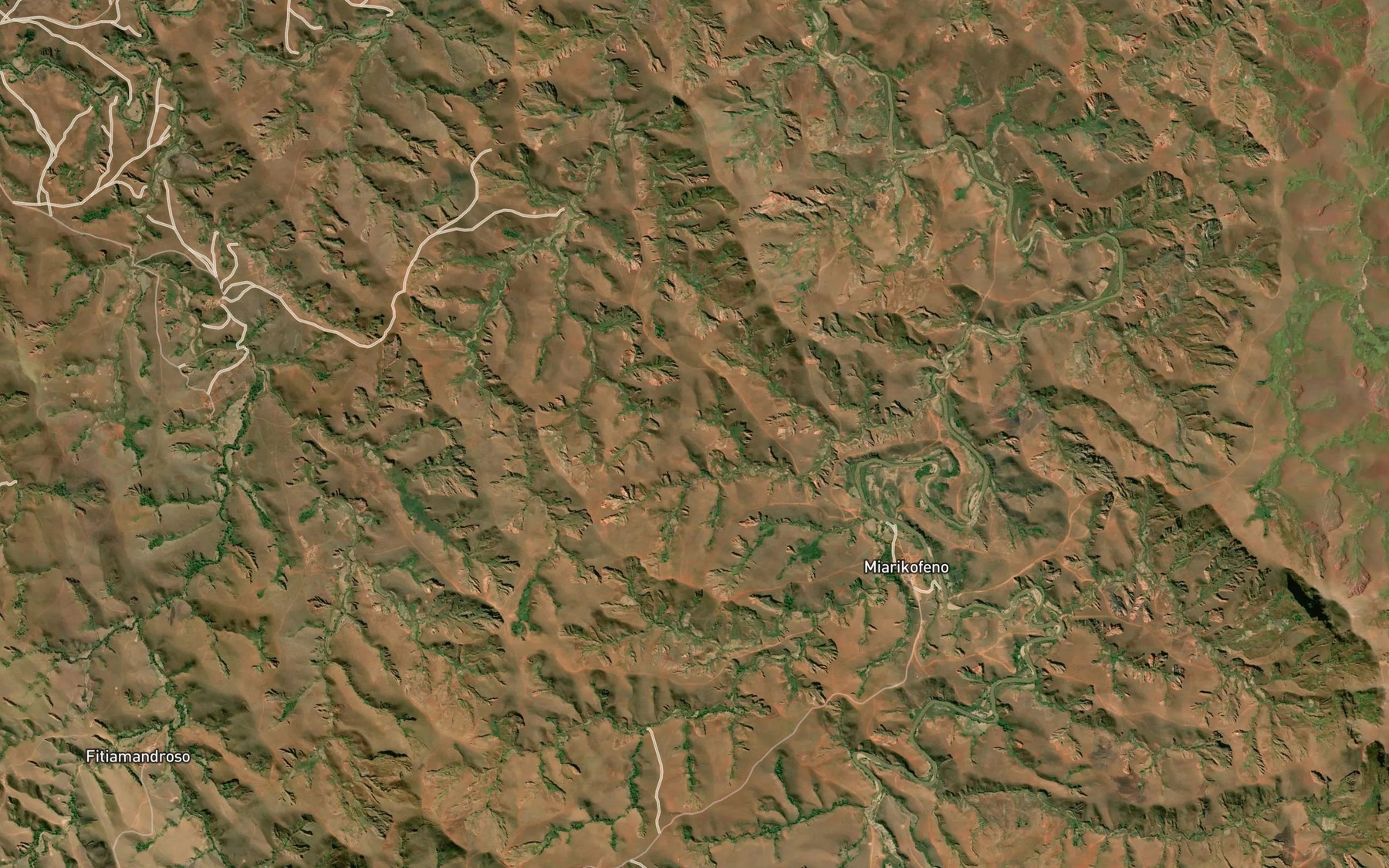 Satellite map of the Antsakamalabe Riviere